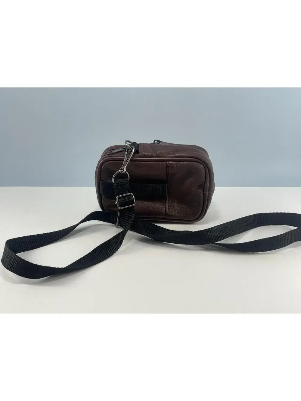 Vintage Brown Leather Camera Case 4